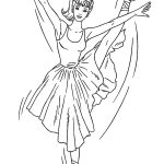 Barbie Coloriage Luxe Barbie Ballerina Girl Flying Coloring Pages