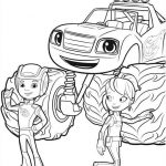 Blaze Coloriage Luxe Blaze Gabby Aj Blaze And The Monster Machines Coloring
