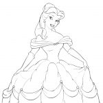 Coloriage À Imprimer Princesse Disney Nice Disney Princess Belle Coloring Pages To Kids