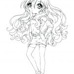 Coloriage Animé Nice Girl Angel Coloring Pages At Getcolorings