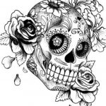 Coloriage Crane Mexicain Inspiration Tatouage Tête De Mort