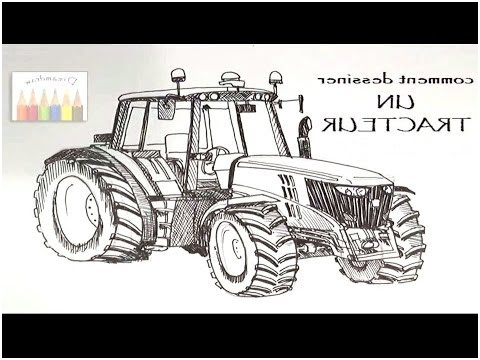 Coloriage De Tracteur Frais Ment Dessiner Un Tracteur 2ème Partie 2 2 Hd