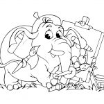 Coloriage Enfant À Imprimer Nice Dessin éléphant Artiste Pour Enfant à Imprimer Gratuit