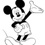 Coloriage Mickey Élégant Mickey Mouse Coloring Pages 7