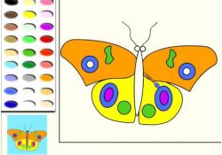 Coloriage Pour Enfant Nice Papillon Jeu De Coloriage En Ligne Jeux Pour Enfants