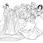 Coloriage Princesse En Ligne Frais Coloriage Raiponce Et Les Princesses Disney Dessin Fille à