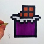 Coloriage Tablette Unique Dessin Tablette De Chocolat Pixel Art Facile