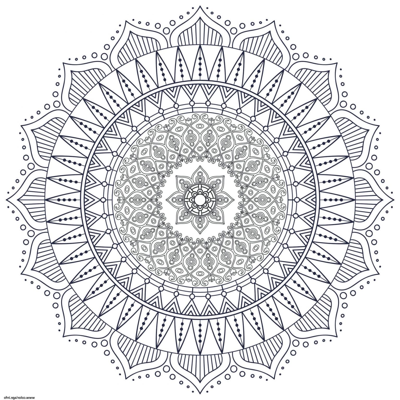 Coloriage Zen Frais Coloriage Mandala Zen Antistress formes Geometriques Dessin
