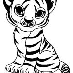Imprimer Coloriage Luxe Coloriage Adorable Bebe Tigre Maternelle Dessin