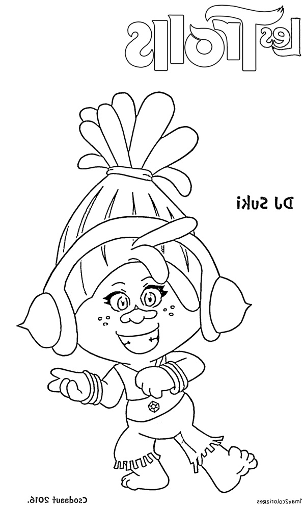 Troll Coloriage Inspiration Trolls Dj Suki Pages Coloring Pages
