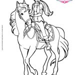 Coloriage Barbi Luxe Coloriage204 Coloriage Barbie Cheval