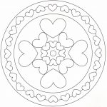 Coloriage Coeur Mandala Élégant Coloriage Mandala Cœur Facile à Imprimer Et Colorier