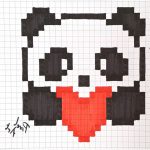 Coloriage De Pixel Génial Pixel Art Ment Dessiner Un Panda Kawaii Pas A Pas