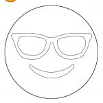 Coloriage De Smiley Frais Coloriage Emoji Sunglasses Smiley Dessin