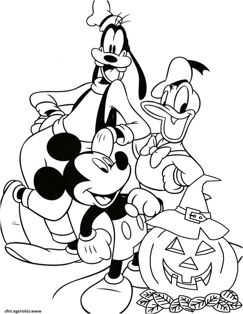 Coloriage Donald Frais Coloriage Mickey Goofy Donald Halloween Disney Dessin
