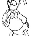 Coloriage Donald Frais Donald Duck Thinking Coloring Pages Netart