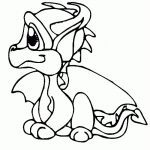 Coloriage Dragon Génial Dessin Dragon De Profil