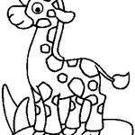 Coloriage Girafe Élégant Coloriage Coloriages D Animaux
