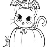 Coloriage Halloween Unique Bat Cat And Pumpkin Halloween Coloring Pages Printable