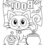 Coloriage Haloween Unique Coloriage Halloween Boo Chat Noir Citrouille à Imprimer