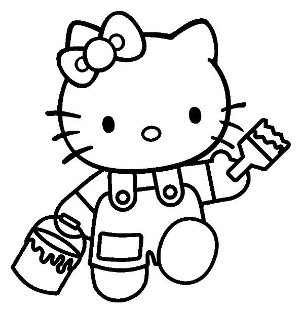 Coloriage Hello Kitty Luxe 10 Best Hello Kitty Digi Stamps Images On Pinterest