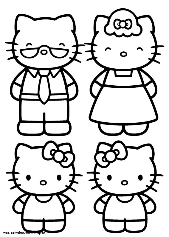 Coloriage Hello Kitty Unique Coloriages Hello Kitty On Pinterest