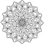 Coloriage Mandala Fleur Luxe Mandala Fleur Avec Feuilles Mandalas Coloriages