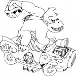 Coloriage Mario Kart Nice Coloriage Donkey Kong Mario Kart à Imprimer