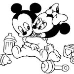 Coloriage Minnie Et Mickey Nice Coloriage Mickey à Imprimer Mickey Noël Mickey Bébé