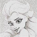 Coloriage Pixel Art Nouveau Pixel Art En Perle Hama à Réaliser La Reine Des Neiges En