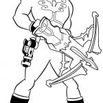 Coloriage Power Rangers Luxe Power Rangers Pose Holding A Dart Guns