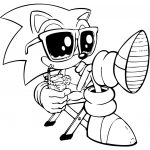 Coloriage Sonic Inspiration Dessin à Colorier Personnage De Sonic