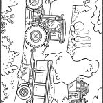 Coloriage Tracteur Frais Tracteur Avec Remorque Kiddicoloriage