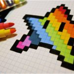 Pixel Art Coloriage Élégant Handmade Pixel Art How To Draw A Kawaii Rainbow Star