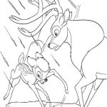 Bambi Coloriage Génial Bambi Tries To Jump Away Coloring Page
