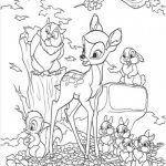 Bambi Coloriage Nice Bambi Owl Thumper And Flower Coloring Page Free Bambi
