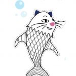 Coloriage Avril Nice Coloriage Poisson D Avril Le Poisson Chat Momes