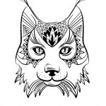 Coloriage De Mandala Animaux Nouveau Coloriage Animaux Lynx Manualidades