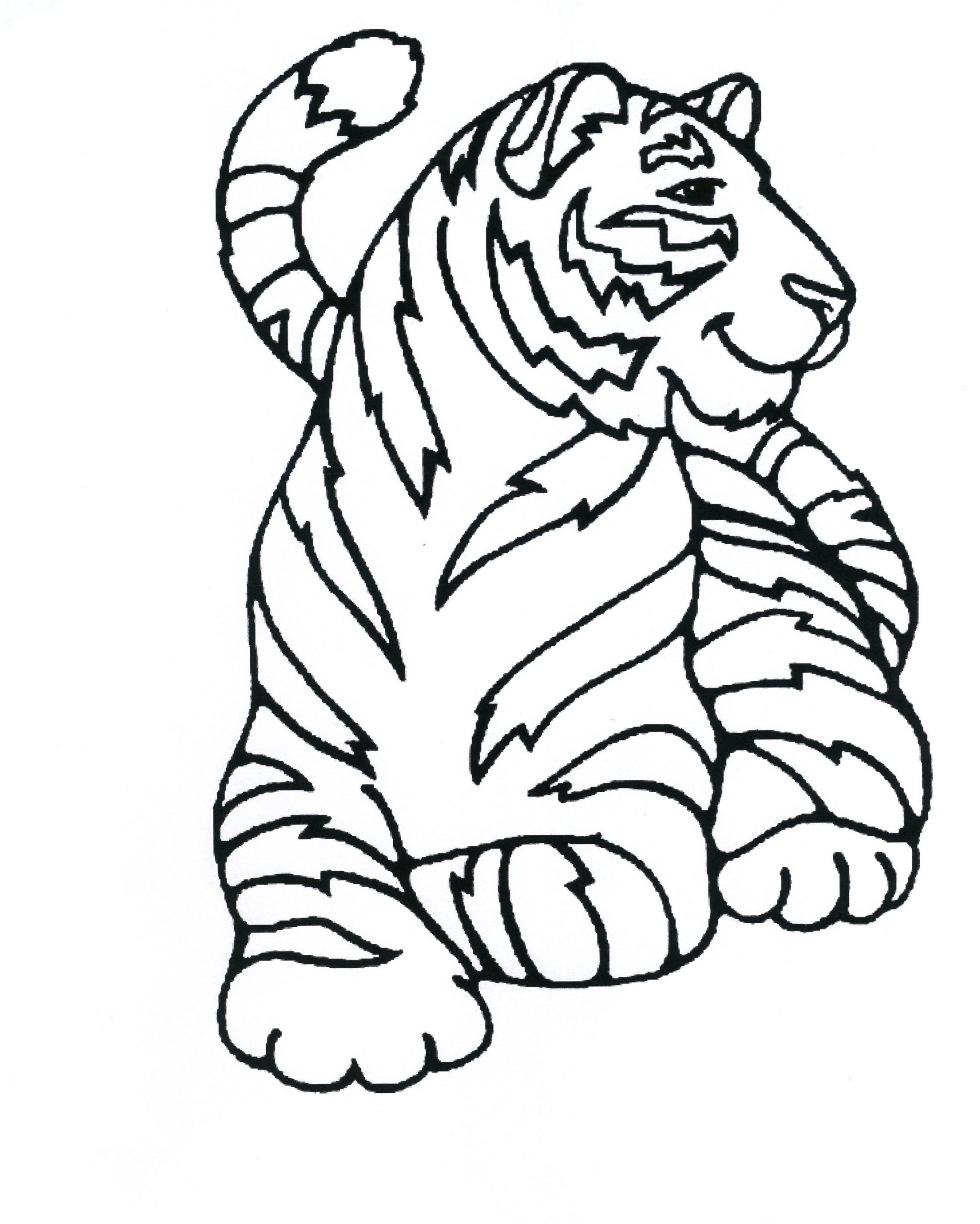 Coloriage De Tigre Meilleur De 115 Dessins De Coloriage Tigre à Imprimer