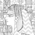 Coloriage Egypte Nice Reine D Egypte Version Difficile Egypte Coloriages