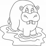 Coloriage Hippopotame Luxe Coloriage Animaux Hippopotame 07 10 Doigts