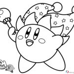 Coloriage Kirby Inspiration Kirby Coloring Pages Magician Kirby Free Printable