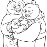 Coloriage Kung Fu Panda Meilleur De Little Po With His Parent In Kung Fu Panda Coloring Page