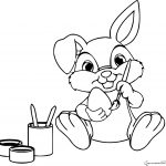 Coloriage Lapin Paques Inspiration Dessin Lapin Oeuf De Paques