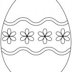 Coloriage Oeuf Luxe Coloriage Oeuf De Paques Avec Simple Flower Pattern Dessin