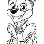 Coloriage Pat Patrouille Chase Luxe Coloriage Chase From Pat Patrouille Mighty Pups Dessin