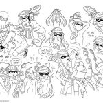 Coloriage Splatoon Unique Splatoon Coloring Pages Characters Lineart By Megaloceros