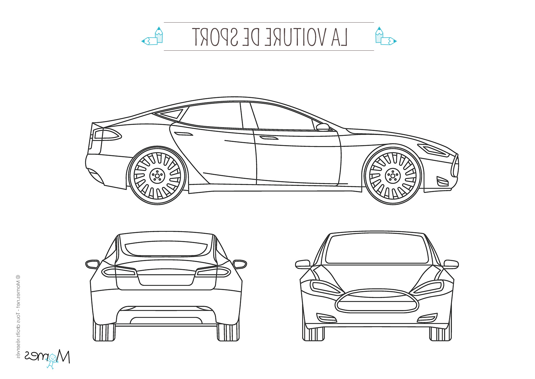 Coloriage Sport Unique Coloriage La Voiture De Sport Momes