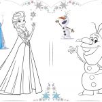 Elsa Coloriage Élégant Coloriage Olaf Et Elsa Reine Des Neiges Disney 2018 Dessin