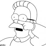 Simpson Coloriage Unique Coloriage Dessin Simpson Ned Flanders Jecolorie Sketch